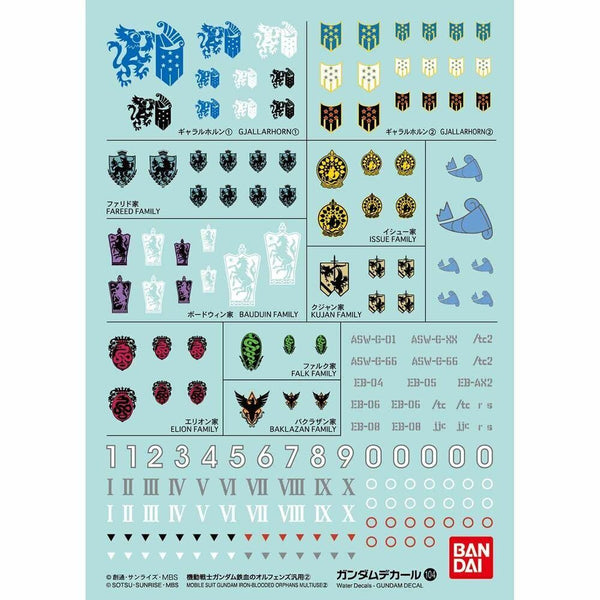 GUNDAM DECAL 104 MOBILE SUIT GUNDAM IRONBLOODED ORPHANS MULTIUSE  2