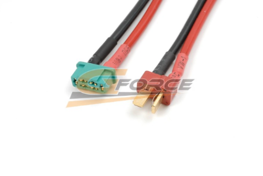 1300061 Power Adapter Lead  Deans Socket <=> MPX Socket  14AWG Silicone Wire 1