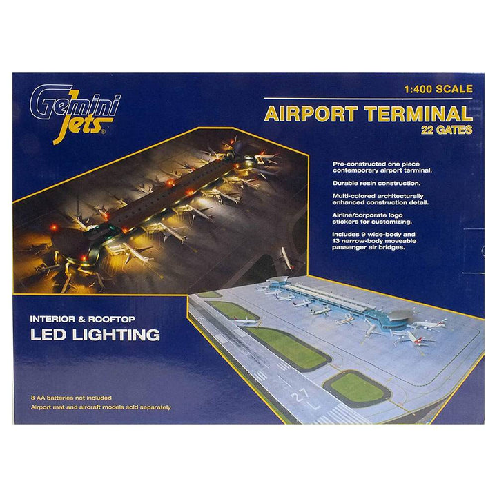 Gemini Jets - 1/400 Scale Deluxe Airport Terminal  w/ Double Rotundas