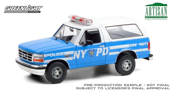 1/18 1992 Ford Bronco New York Police Department NYPD