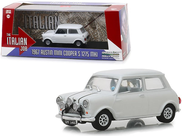 143 The Italian Job 1969 1967 Austin  Mini Cooper S 1275 MKI White w/ Black Stripes