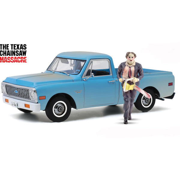 1/18 Texas Chainsaw Massacre 1971 Chevrolet C10 w/ Leather Face Figure