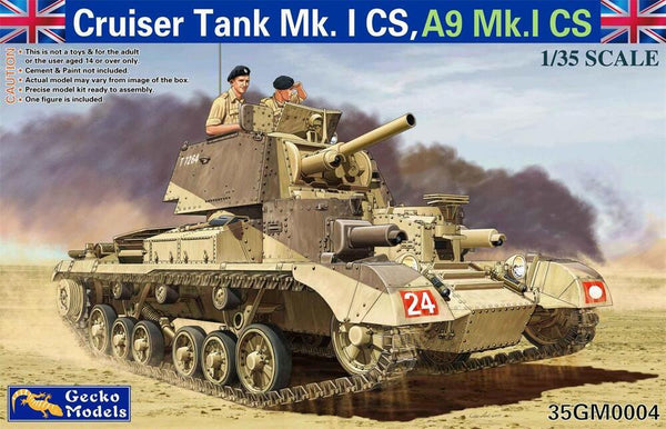 GM0004 1/35 Cruiser Tank Mk. I CS A9Mk.I CS Plastic Model Kit