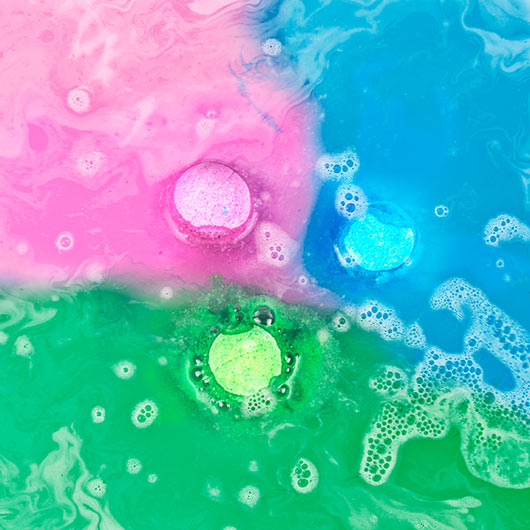 Rainbow Bath Bombs