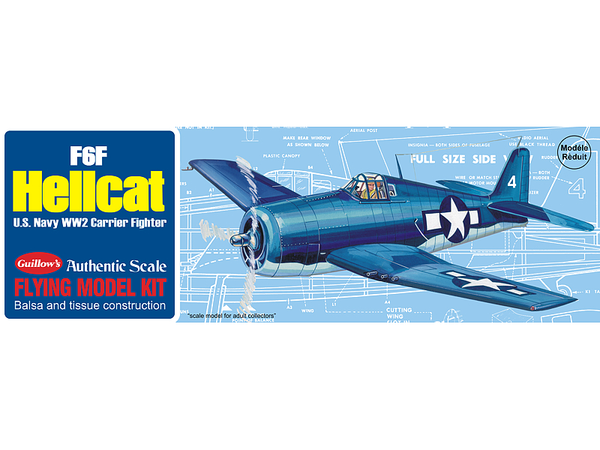 503 Hellcat Balsa Plane Model Kit