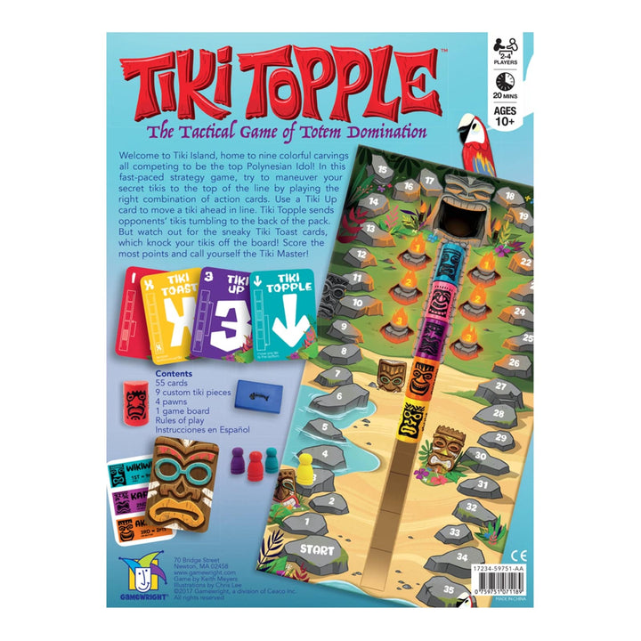 Gamewright - Tiki Topple Tactical Game