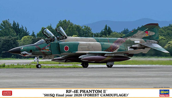 Hasegawa - 1/72  RF-4E PHANTOM II "501SQ final year 2020 (FOREST CAMOUFLAGE)"