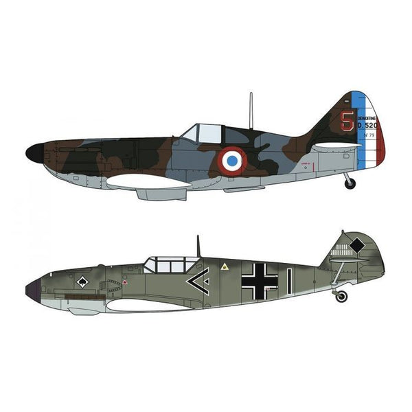 1/72  Dewoitine D.520 and Messerschmitt Bf109E   BATTLE OF FRANCE