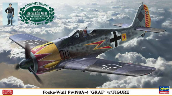 Hasegawa - 1/48  Focke-Wulf Fw190A-4 "GRAF" w/FIGURE