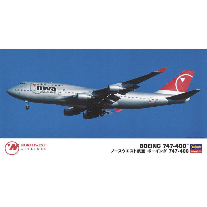 Hasegawa - 1/200  NORTHWEST AIRLINES BOEING 747-400