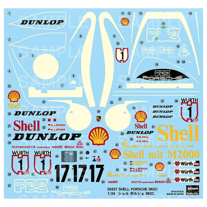 Hasegawa - 1/24  SHELL PORSCHE 962C