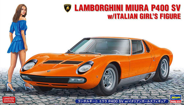 Hasegawa - 1/24  LAMBORGHINI MIURA P400 SV w/ITALIAN GIRL?S FIGURE