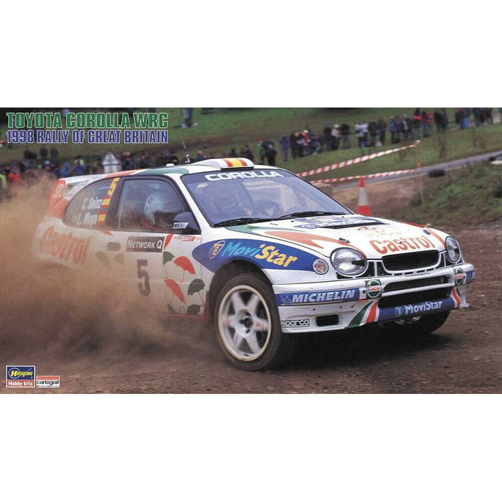 Hasegawa - 1/24  TOYOTA COROLLA WRC "1998 RALLY OF GREAT BRITAIN"