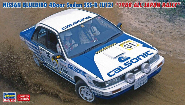 1/24 NISSAN BLUEBIRD 4Door Sedan SSSR U12   1988 ALL JAPAN RALLY