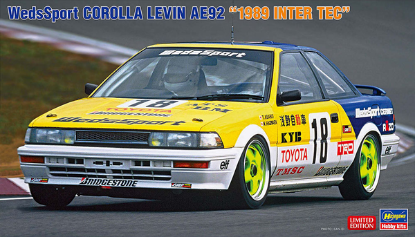 1/24  WedsSport COROLLA LEVIN AE92   1989 INTER TEC