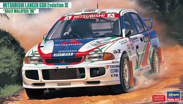 1/24  MITSUBISHI LANCER GSR Evolution III RALLY MALAYSIA 96