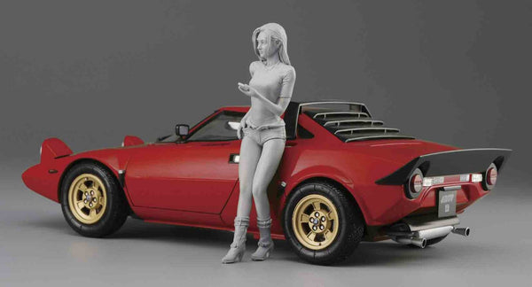 1/24  LANCIA STRATOS HF   STRADALE   w/ITALIAN GIRLS FIGURE