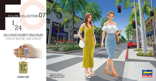 Hasegawa - 1/24 HOLLYWOOD CELEBRITY GIRLS FIGURE (Two kits in the box)