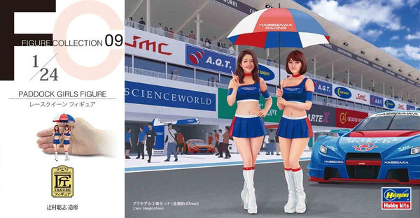 1/24 PADDOCK GIRLS FIGURE Two kits in the box