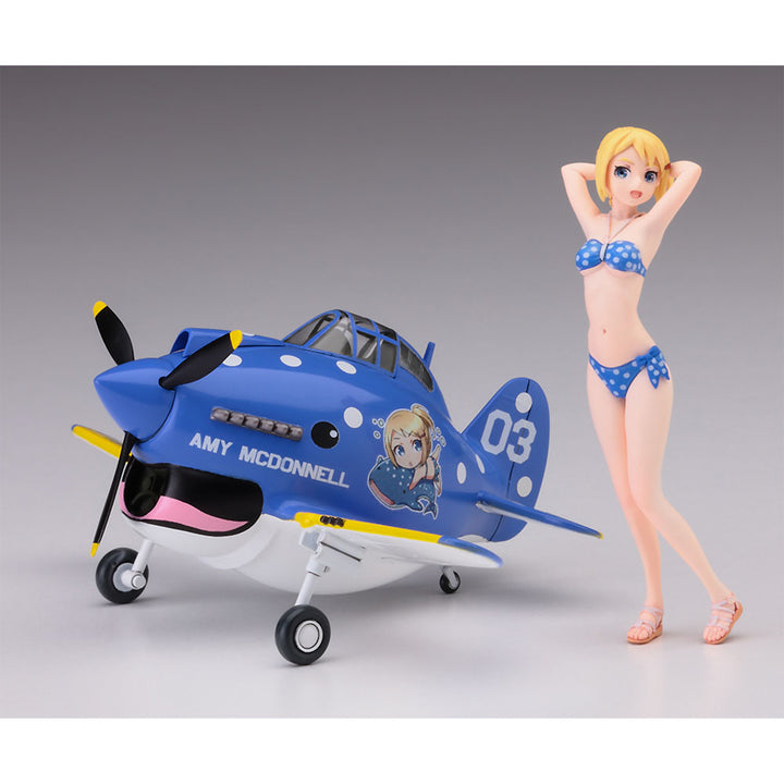 Hasegawa - EGC No.03 Amy McDonnell w/ P-40 Warhaw