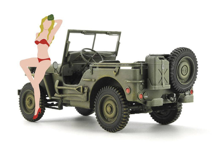 Hasegawa - 1/24  1/4 ton 4Ãƒâ€”4 UTILITY TRUCK w/BLOND GIRLÃ¢â‚¬â„¢S FIGURE