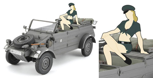 Hasegawa - 1/24  Pkw.K1 KUBELWAGEN TYPE 82 w/BLOND GIRL'S FIGURE