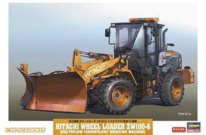 Hasegawa - 1/35  HITACHI WHEEL LOADER ZW100-6 MULTIPLOW (SNOWPLOW) WORKING MACHINE