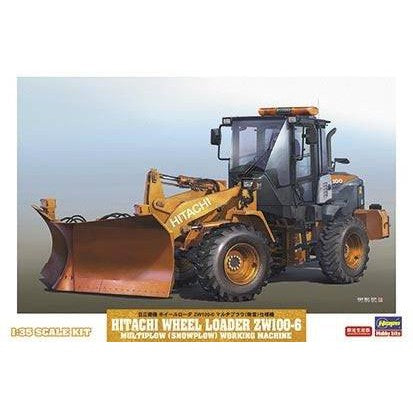 Hasegawa - 1/35  HITACHI WHEEL LOADER ZW100-6 MULTIPLOW (SNOWPLOW) WORKING MACHINE