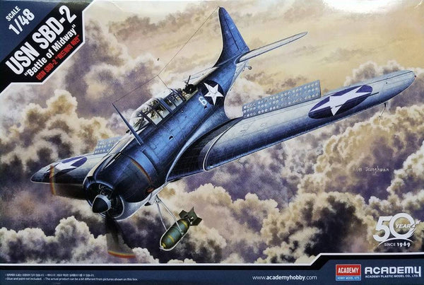 Academy - Academy 12335 1/48 USN SBD-2 "Midway" Plastic Model Kit