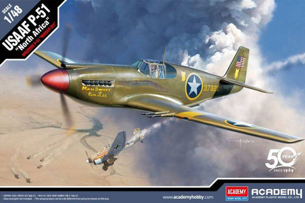 Academy - Academy 12338 1/48 USAAF P-51 "North Africa" Plastic Model Kit