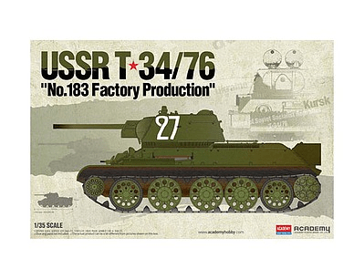 Academy - Academy 13505 1/35 USSR T-34/76 No.183 Ã¢â‚¬Å“Factory Production" Plastic Model Kit