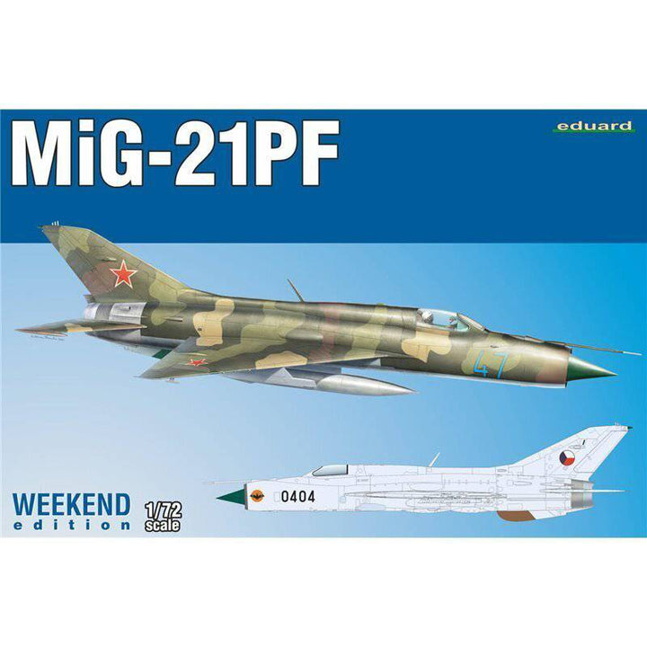 Eduard - Eduard 07455 1/72 MiG-21PF Weekend edition Plastic Model Kit