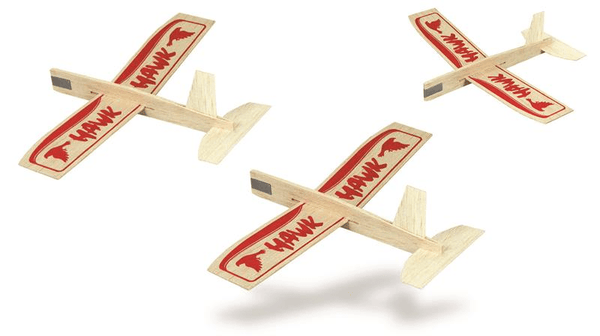 Guillows - Guillow's 25T Hawk Three Pack Balsa Glider