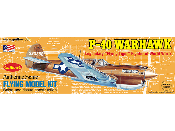 Guillows - Guillow's 501 Warhawk Balsa Plane Model Kit