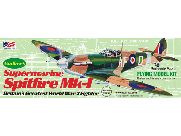 Guillows - Guillow's 504 Spitfire Balsa Plane Model Kit