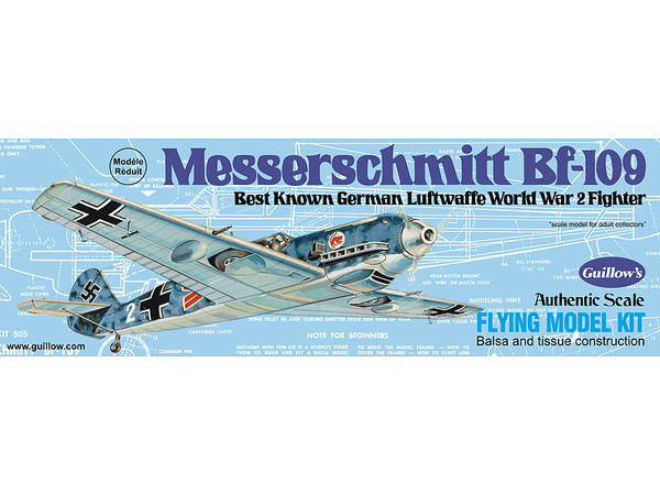 Guillows - Guillow's 505 Messerschmitt Balsa Plane Model Kit