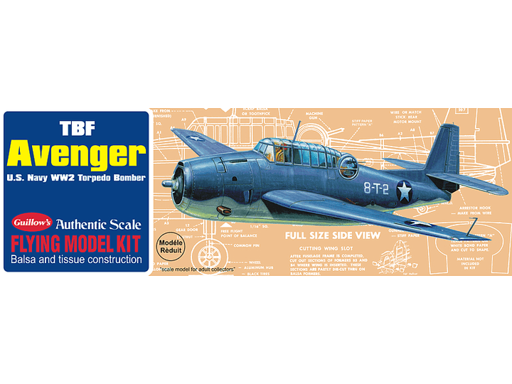 Guillows - Guillow's 509 Avenger Balsa Plane Model Kit