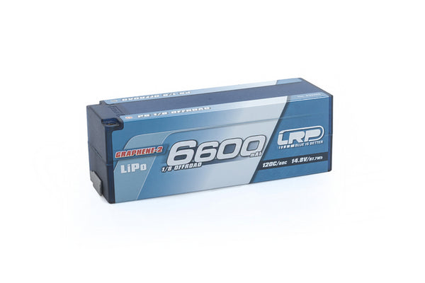 430269 P5 1/8 Offroad Stock Spec GRAPHENE2 6600mAh Hardcase Battery  14.8V Lipo  120C/60C