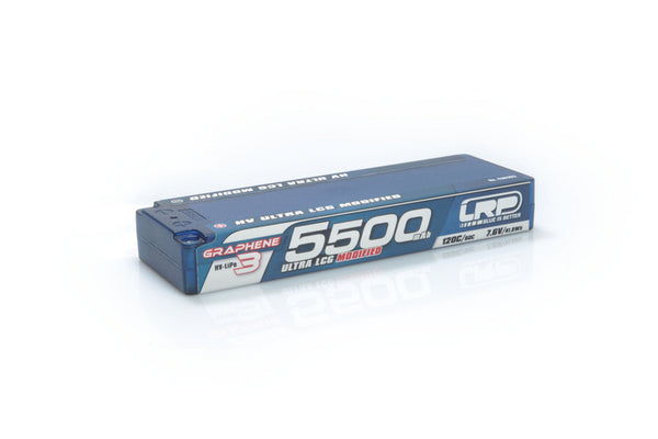 430282 HV Ultra LCG Modified GRAPHENE3 5500mAh Hardcase Akku  7.6V LiPo  120C/60C