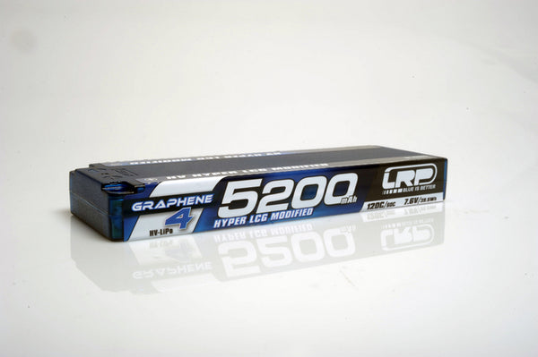 431272 HV Hyper LCG Modified GRAPHENE4 5200mAh Hardcase battery  7.6V LiPo  120C/60C