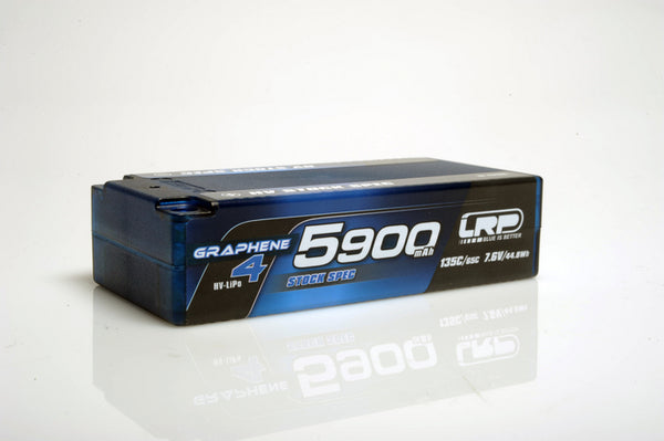 431285 HV Stock Spec Shorty GRAPHENE4 5900mAh Hardcase battery  7.6V LiPo  135C/65C