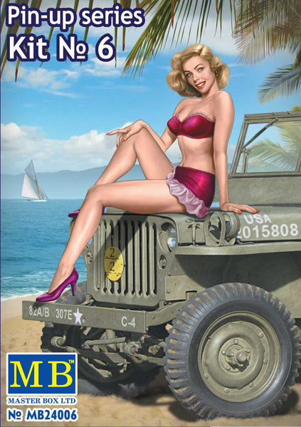 Master Box 24006 1/24 Pinup series Kit No. 6. Samantha Plastic Model Kit