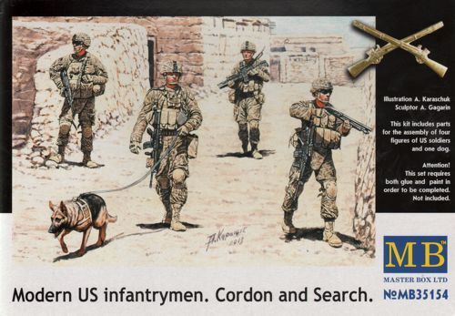 35154 1/35 Modern US infantrymen. Cordon and Search Plastic Model Kit