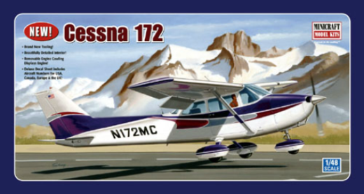 11635 1/48 Cessna 172 Tricycle Gear with custom registration numbers Plastic Model Kit