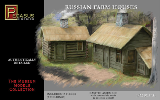 7702 1/72 Russian Farm Houses 2 per pack