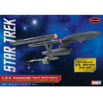 908 1/1000 Star Trek TOS USS Enterprise Space Seed Edition   SNAP Plastic Model Kit