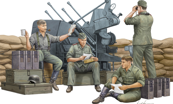 00432 1/35 German AntiAircraft Gun Crew