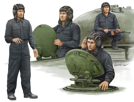 00435 1/35 Soviet Tank Crew Plastic Model Kit