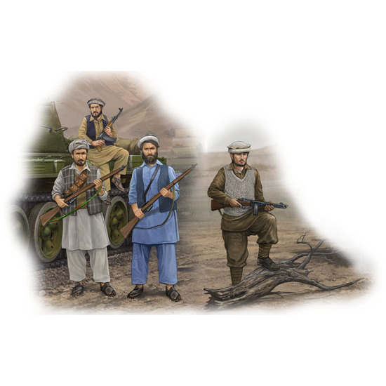 00436 1/35 Afghan Rebels Plastic Model Kit