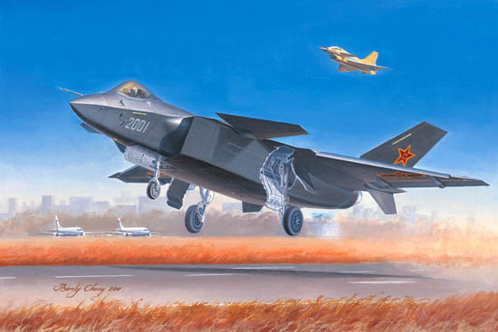 01663 1/72 Chinese J20 Fighter